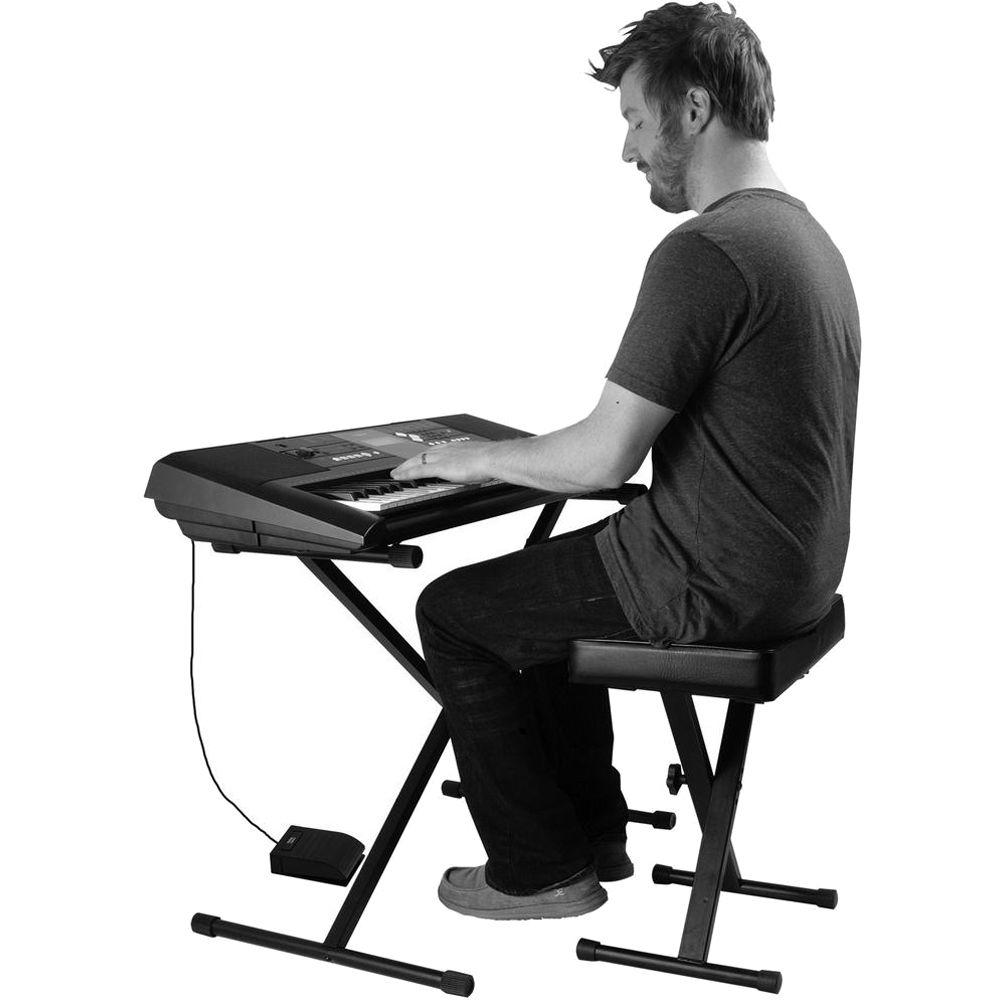 On-Stage Keyboard Stand Bench Pak with KSP20 Sustain Pedal