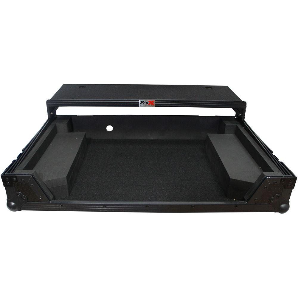 ProX Flight Case for Denon MCX8000 DJ Controller with Sliding Laptop Shelf and Wheels