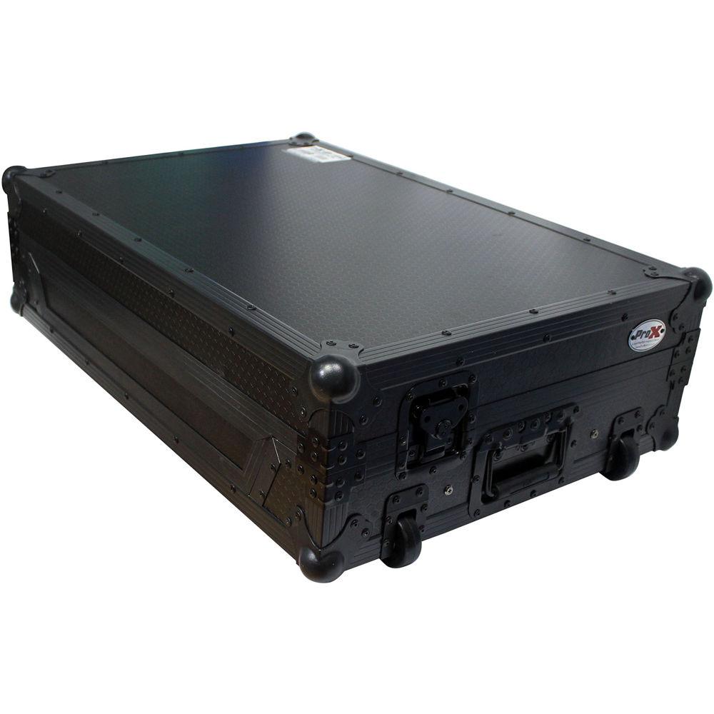 ProX Flight Case for Denon MCX8000 DJ Controller with Sliding Laptop Shelf and Wheels