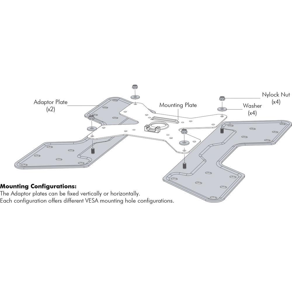 Atdec AC-AP-4040 VESA Adapter Plate Kit