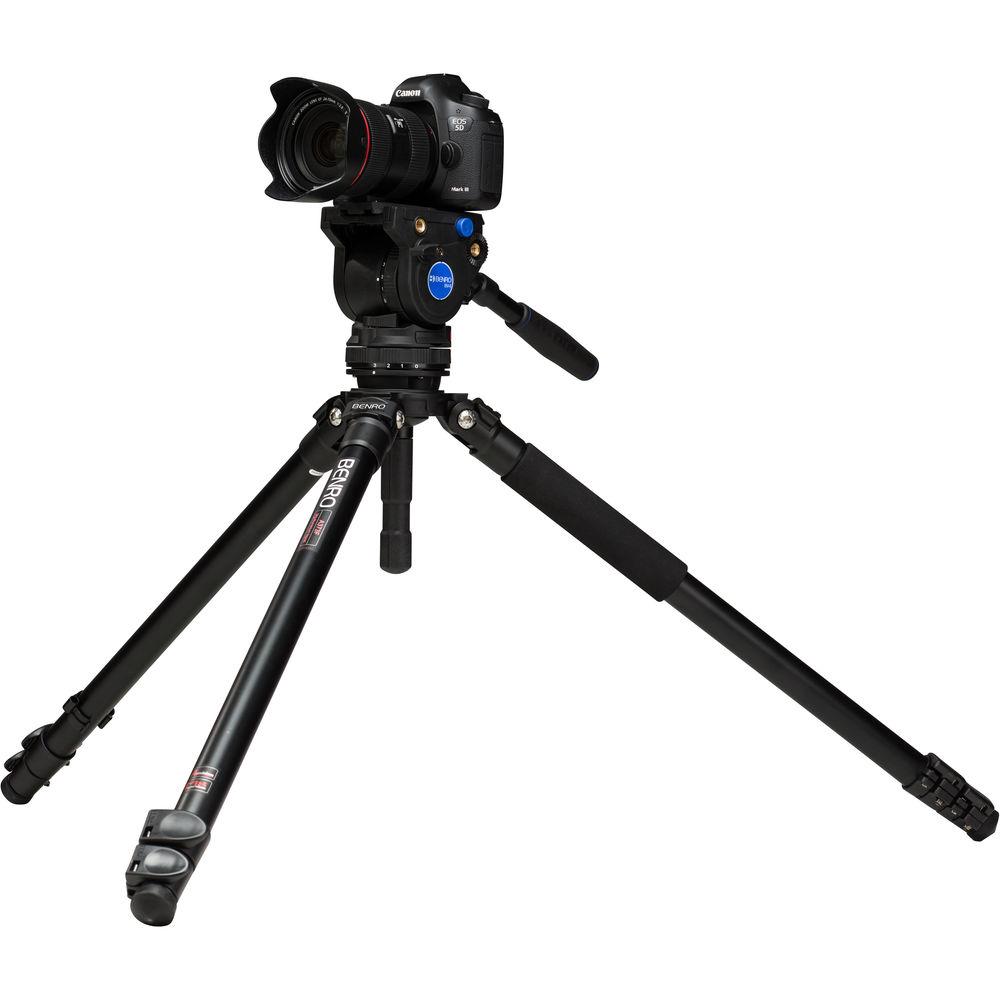 Benro A373F Series 3 Aluminum Video Tripod and BV4 Head