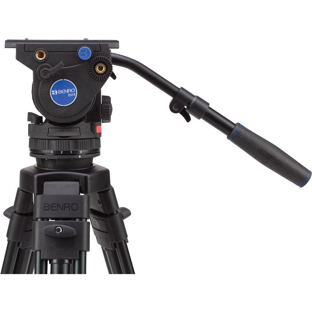 Benro A373F Series 3 Aluminum Video Tripod and BV4 Head