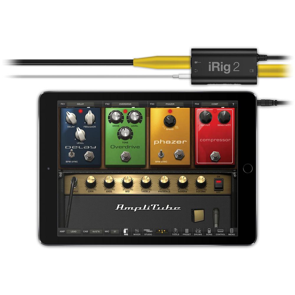 IK Multimedia iRig 2 - Guitar Interface for iPhone, iPad, iPod Touch, Mac, and Android