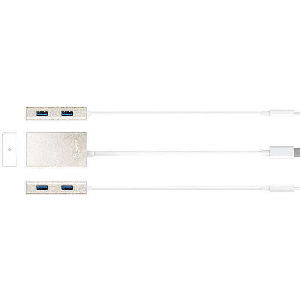 j5create 4-Port USB 3.1 Gen 1 Type-A Hub with USB Type-C Connector