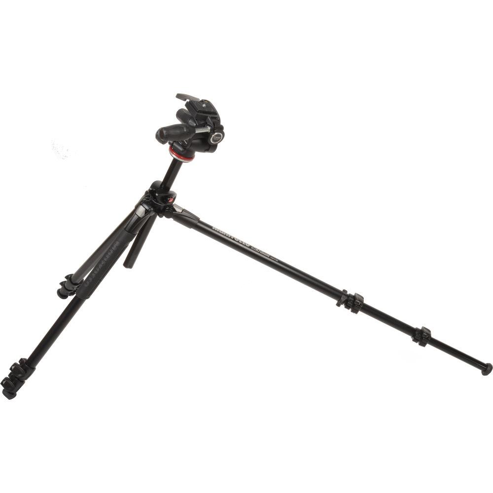 Manfrotto MK290DUA3-3WUS 290 Dual Aluminum Tripod with 3-Way Pan Tilt Head