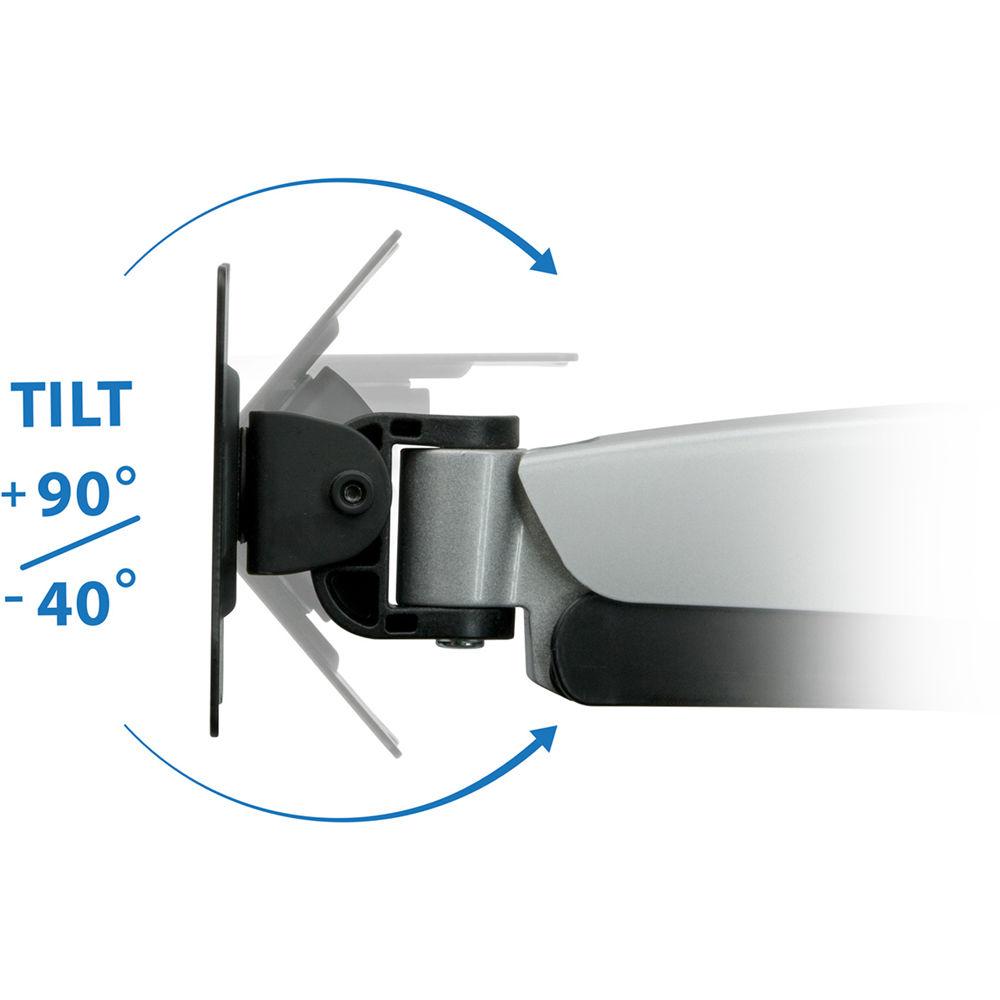 Mount-It! Height-Adjustable Monitor Desk Mount with Dual Articulating Spring Arms