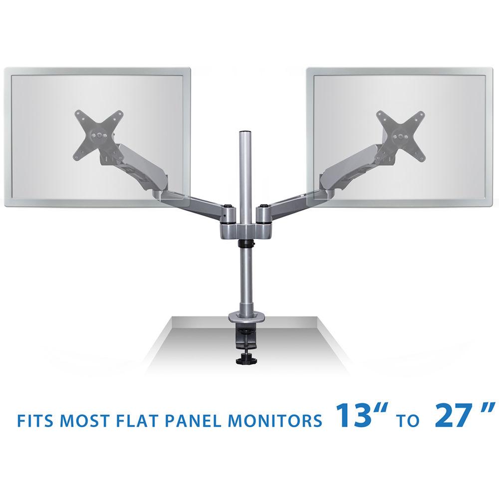 Mount-It! Quick Connect Dual Monitor Desk Mount with Articulating Spring Arms