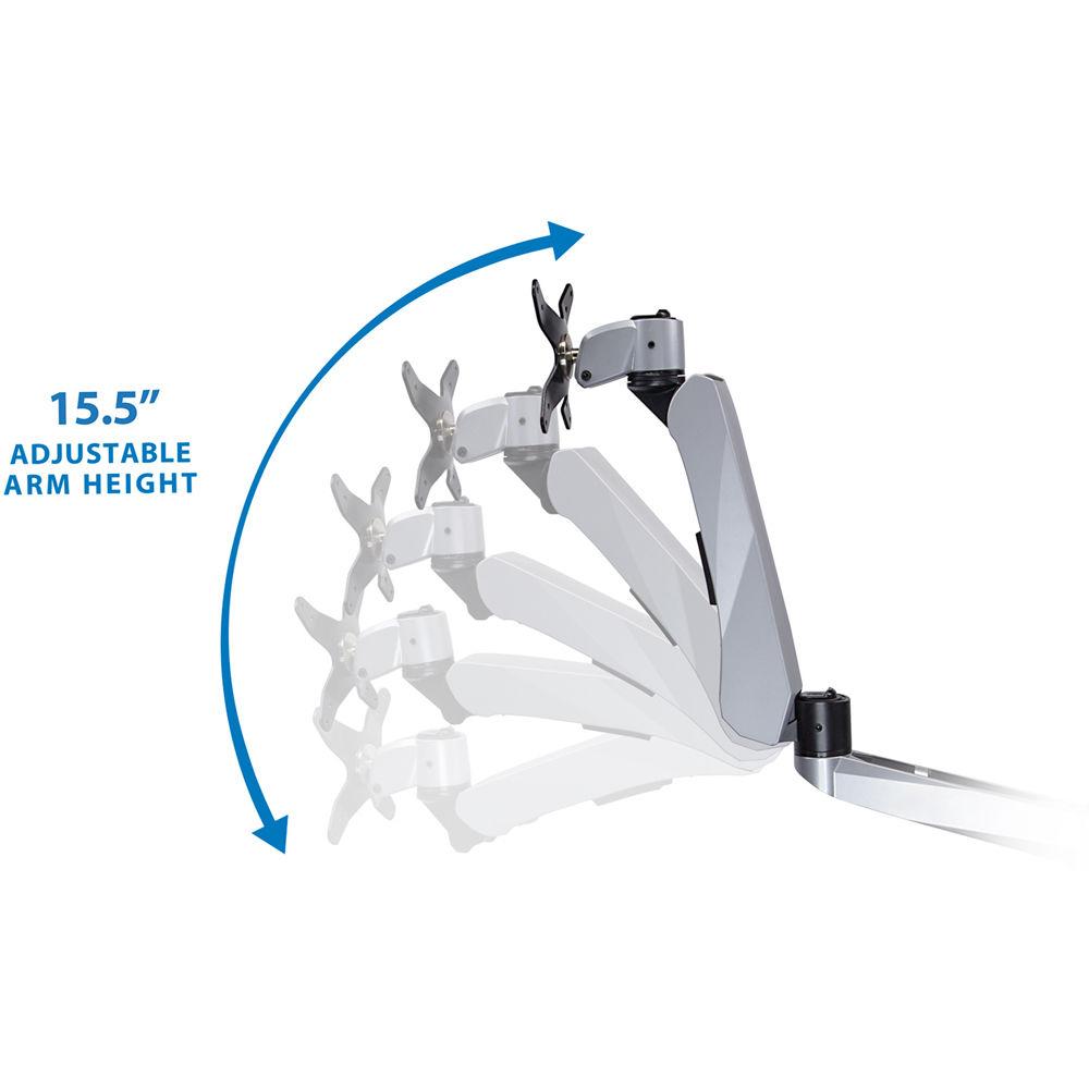 Mount-It! Quick Connect Dual Monitor Desk Mount with Articulating Spring Arms
