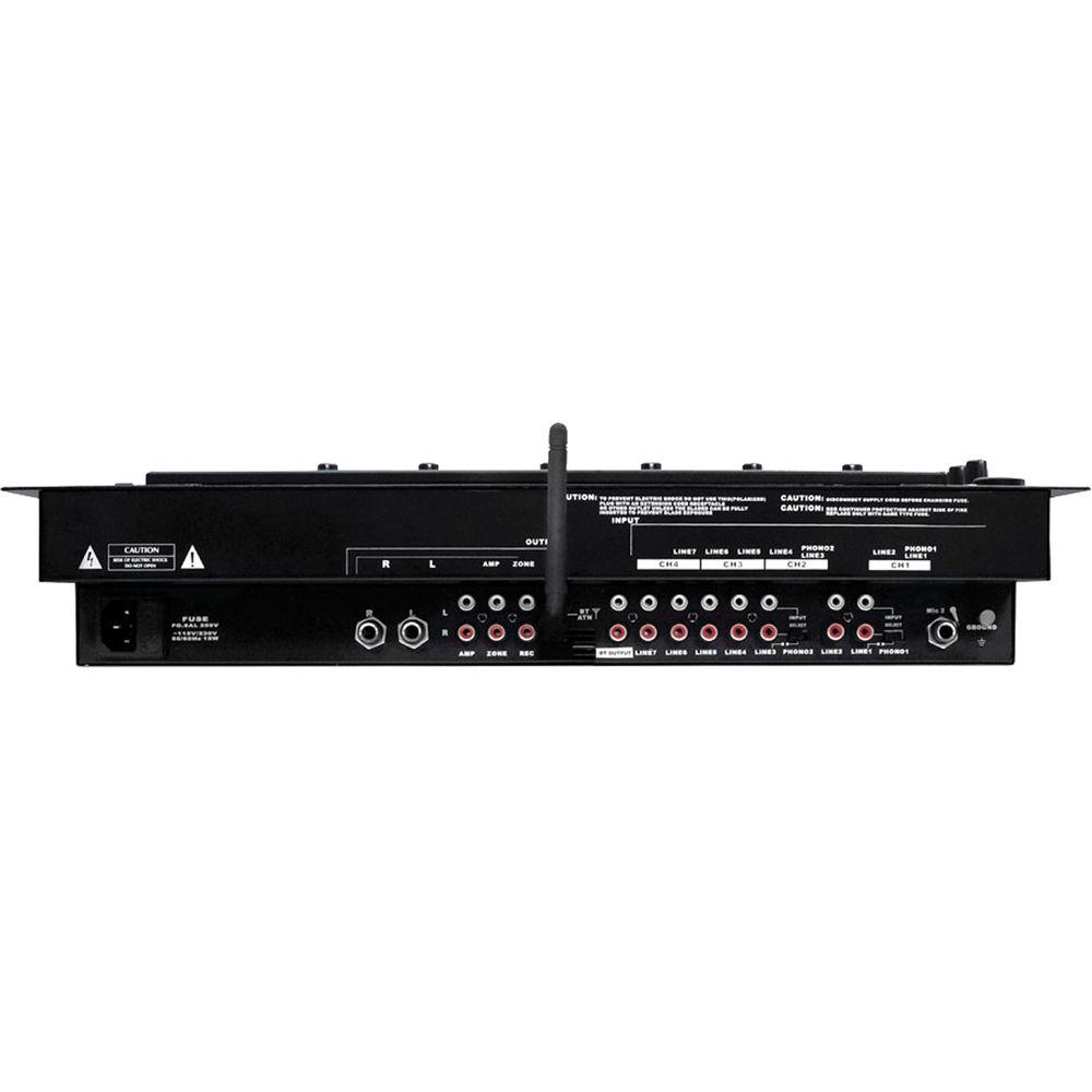 Pyle Pro PYD1964B - 4-Channel Rackmount DJ Mixer with Bluetooth and Digital Effects