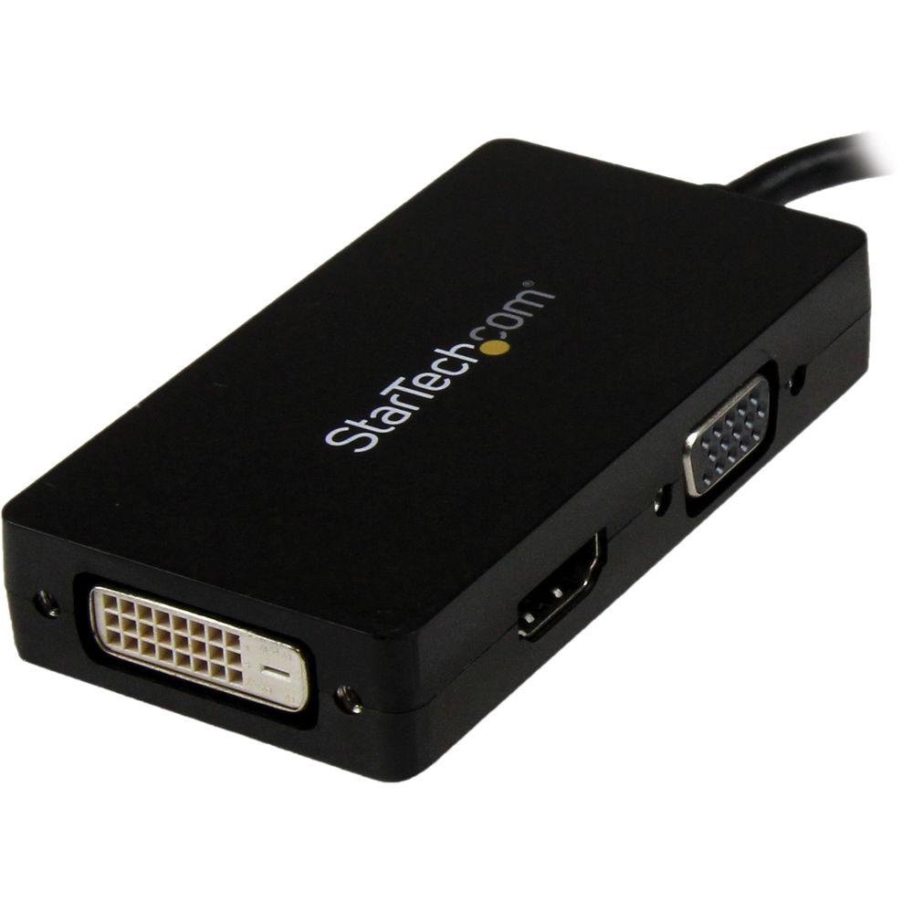 StarTech 3-in-1 DisplayPort to VGA DVI HDMI Travel Converter