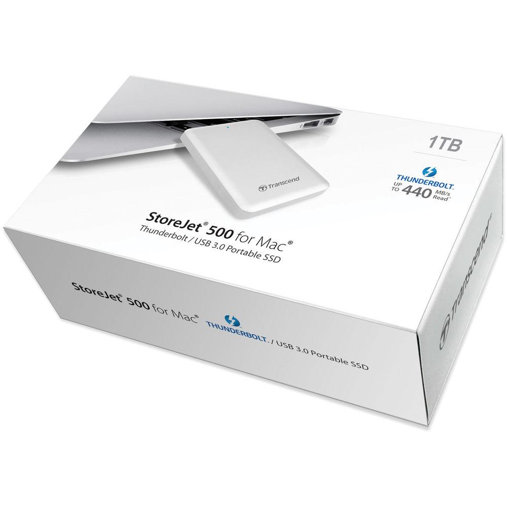 Transcend 1TB StoreJet 500 Portable Solid State Drive for Mac