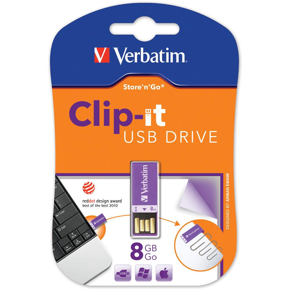 Verbatim 8GB Clip-It USB Flash Drive