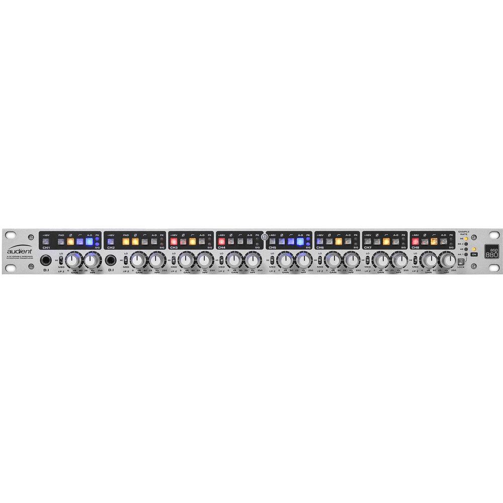 Audient ASP880 - 8-Channel Microphone Preamplifier and ADC, Audient, ASP880, 8-Channel, Microphone, Preamplifier, ADC