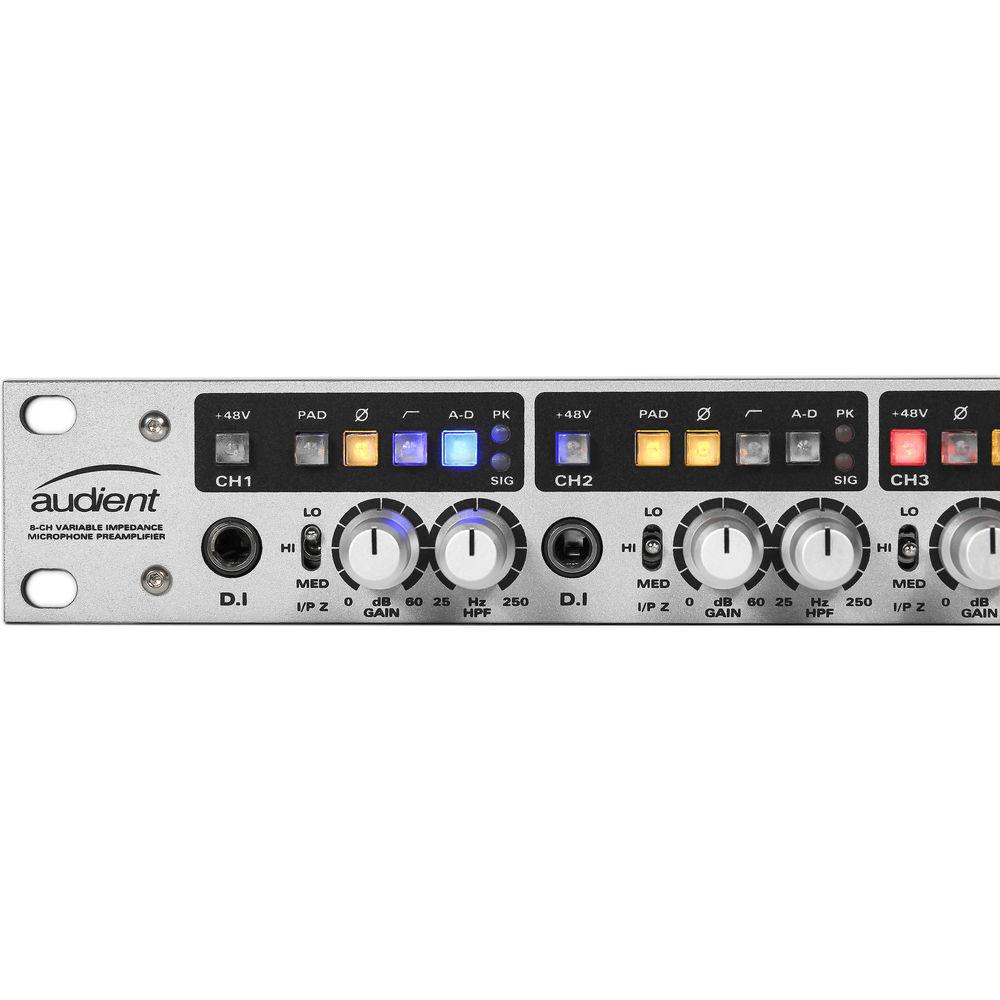 Audient ASP880 - 8-Channel Microphone Preamplifier and ADC, Audient, ASP880, 8-Channel, Microphone, Preamplifier, ADC
