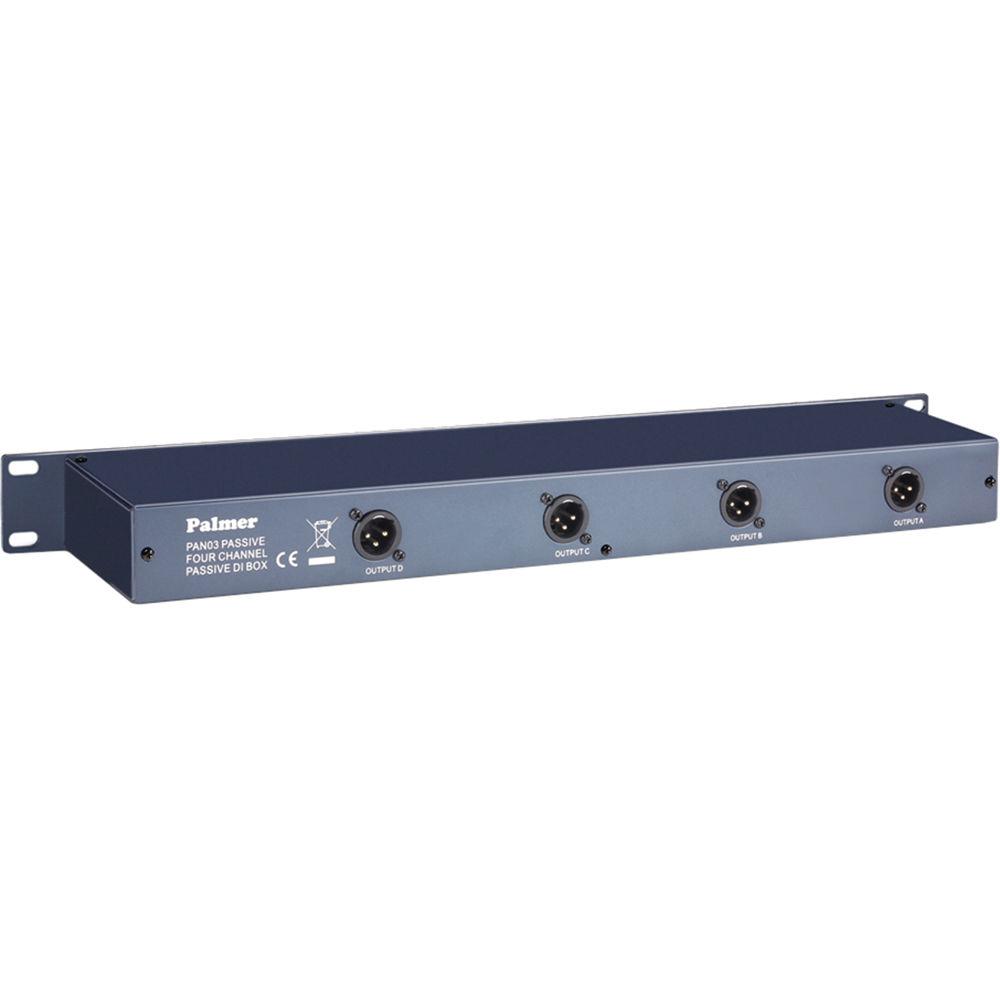 Palmer PAN 03 19" Passive Four-Channel DI Box