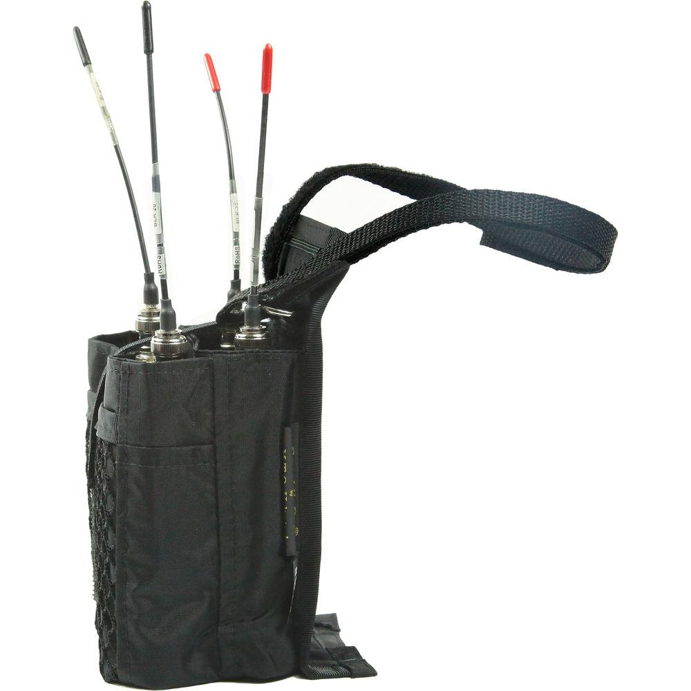 ShooterSlicker SWB3 Single StraddleBag with Two Pockets for Dual Wireless Receiver