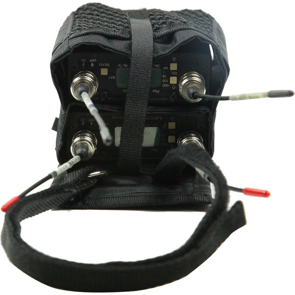 ShooterSlicker SWB3 Single StraddleBag with Two Pockets for Dual Wireless Receiver