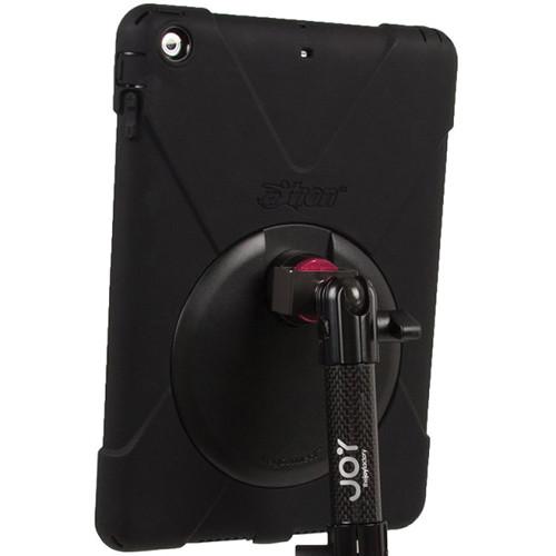 The Joy Factory MagConnect Carbon Fiber Wheelchair Mount for iPad mini, iPad mini 2, iPad mini 3 with Rugged Water-Resistant Case