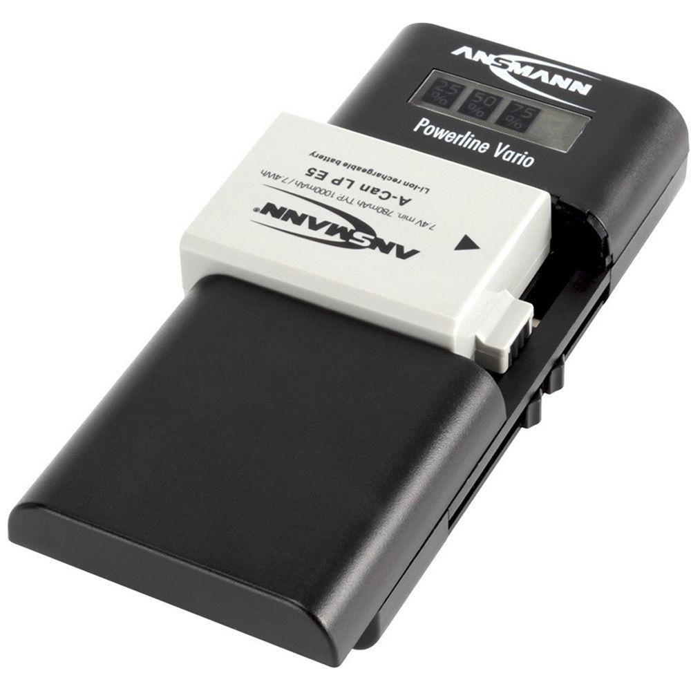 Ansmann Powerline Vario Charger for Li-Ion Li-Po Battery Packs or AA AAA Batteries