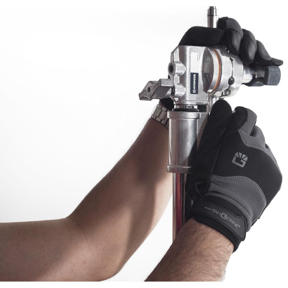 Bright Tangerine ExoSkin Leather Armour Gloves