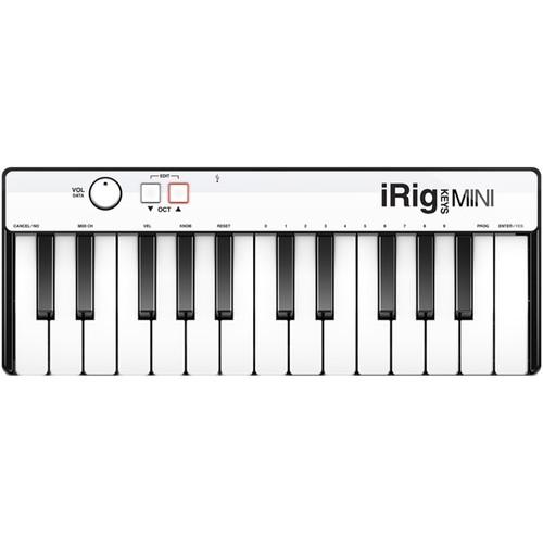 IK Multimedia iRig Keys Mini MIDI Controller for iPhone, iPod touch, iPad & Mac PC