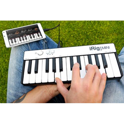 IK Multimedia iRig Keys Mini MIDI Controller for iPhone, iPod touch, iPad & Mac PC
