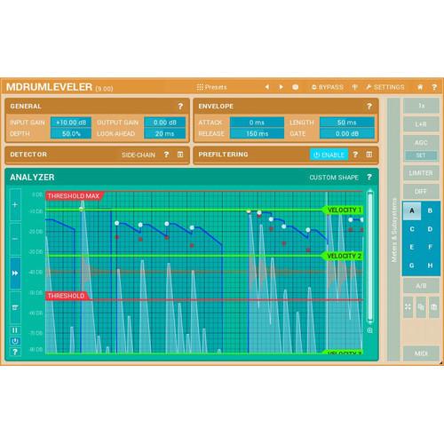 MeldaProduction MDrumLeveler - Drum and Percussion Processing Plug-In