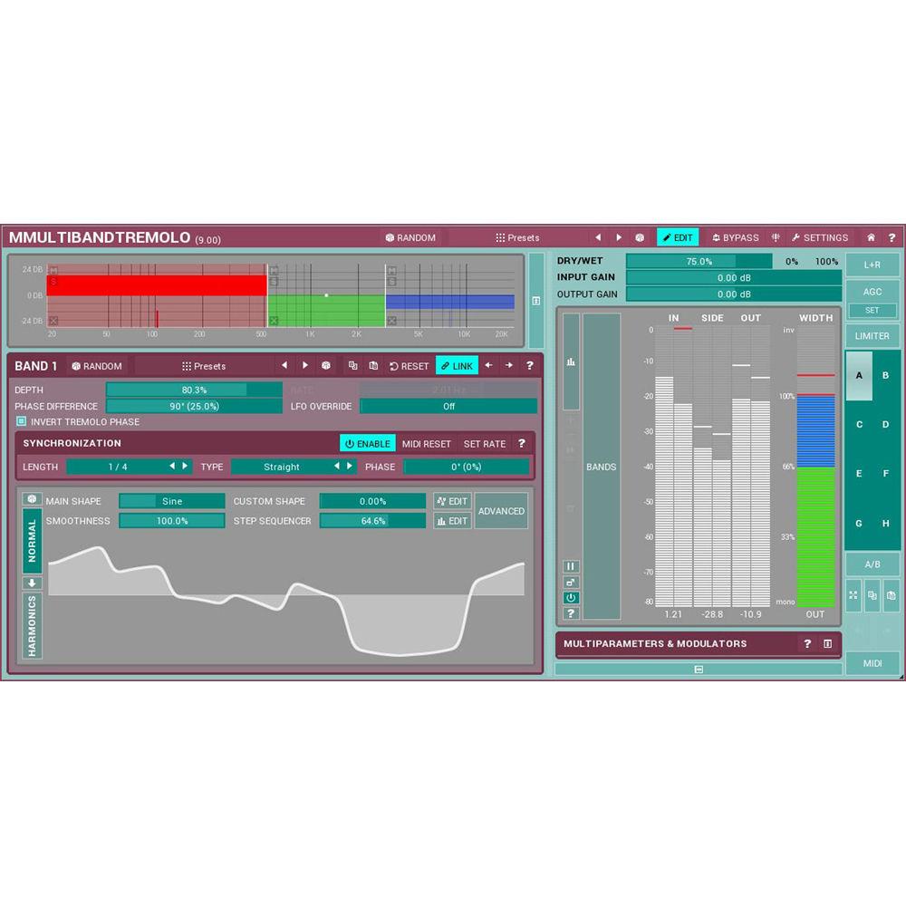 MeldaProduction MMultiBandTremolo - Tremolo Plug-In