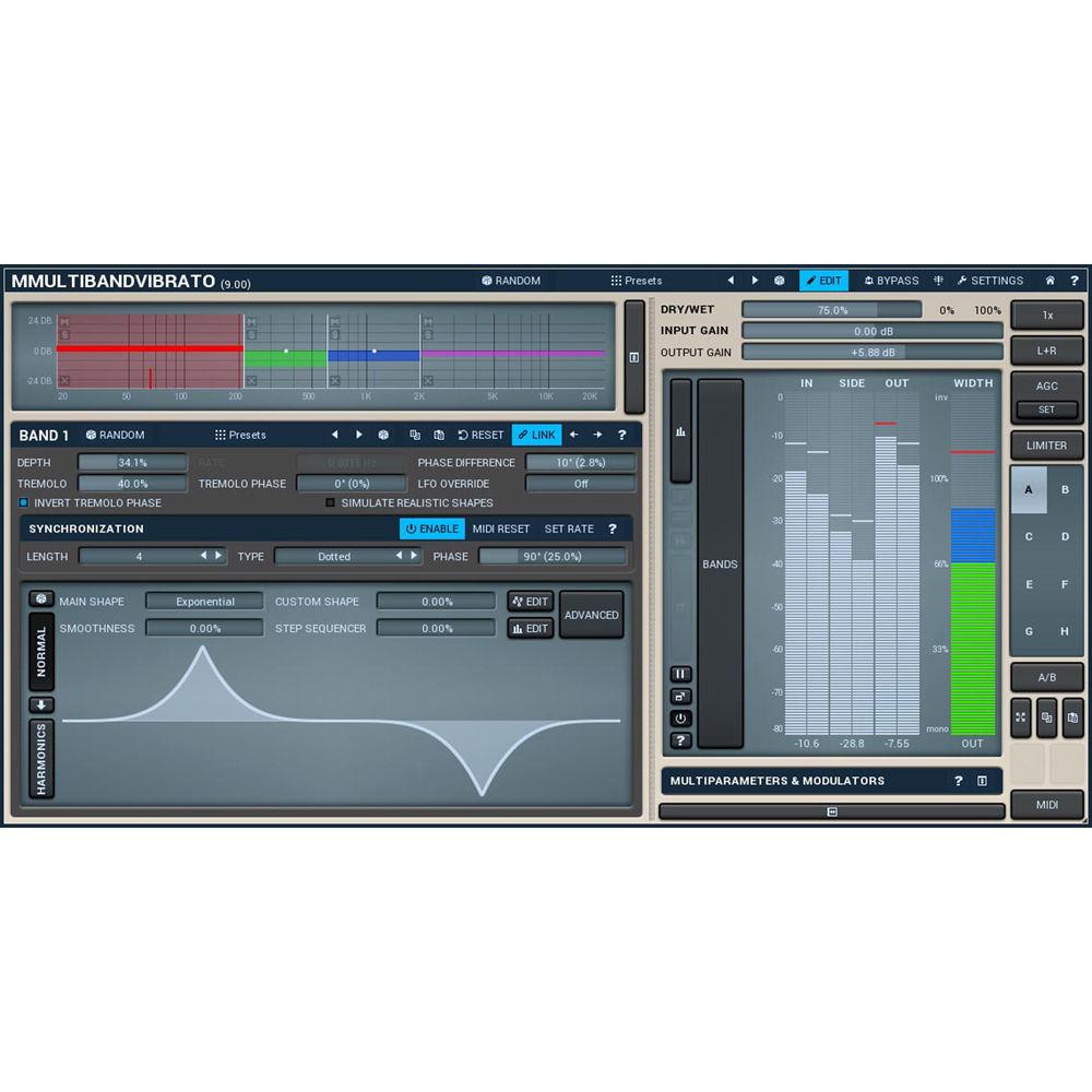 MeldaProduction MMultiBandVibrato - Rotary Simulator Plug-In