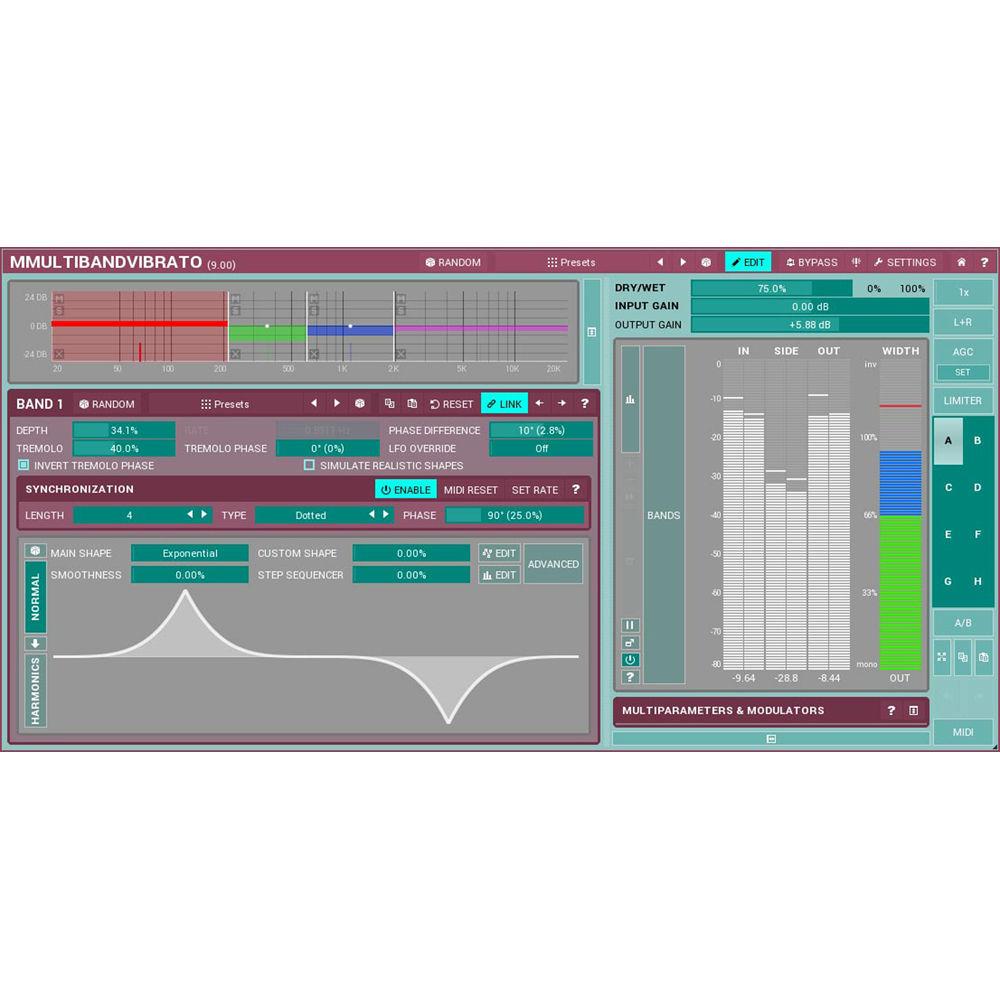 MeldaProduction MMultiBandVibrato - Rotary Simulator Plug-In