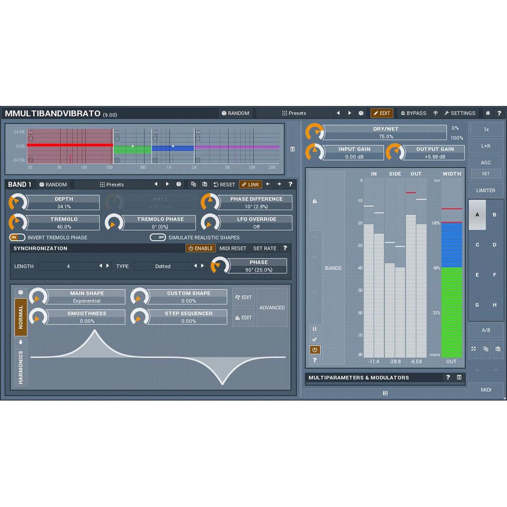 MeldaProduction MMultiBandVibrato - Rotary Simulator Plug-In