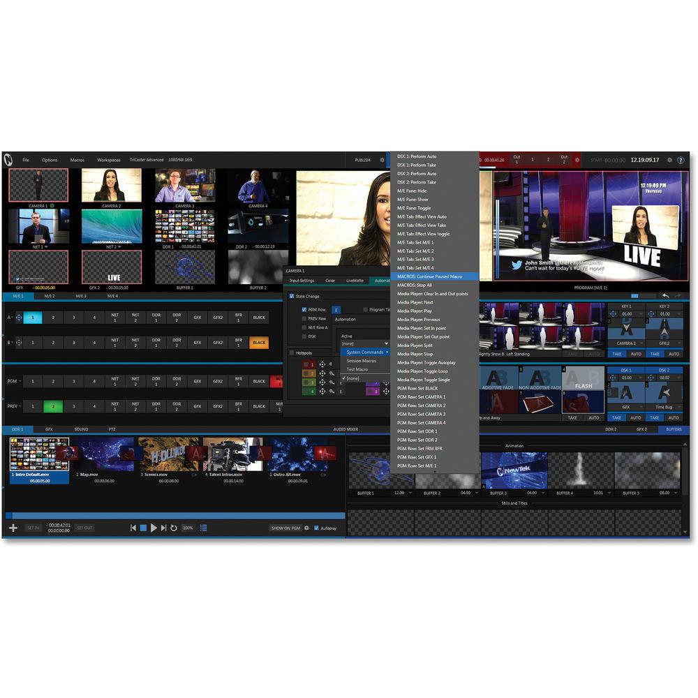 NewTek TriCaster Advanced Edition Software for TriCaster 860 Switchers