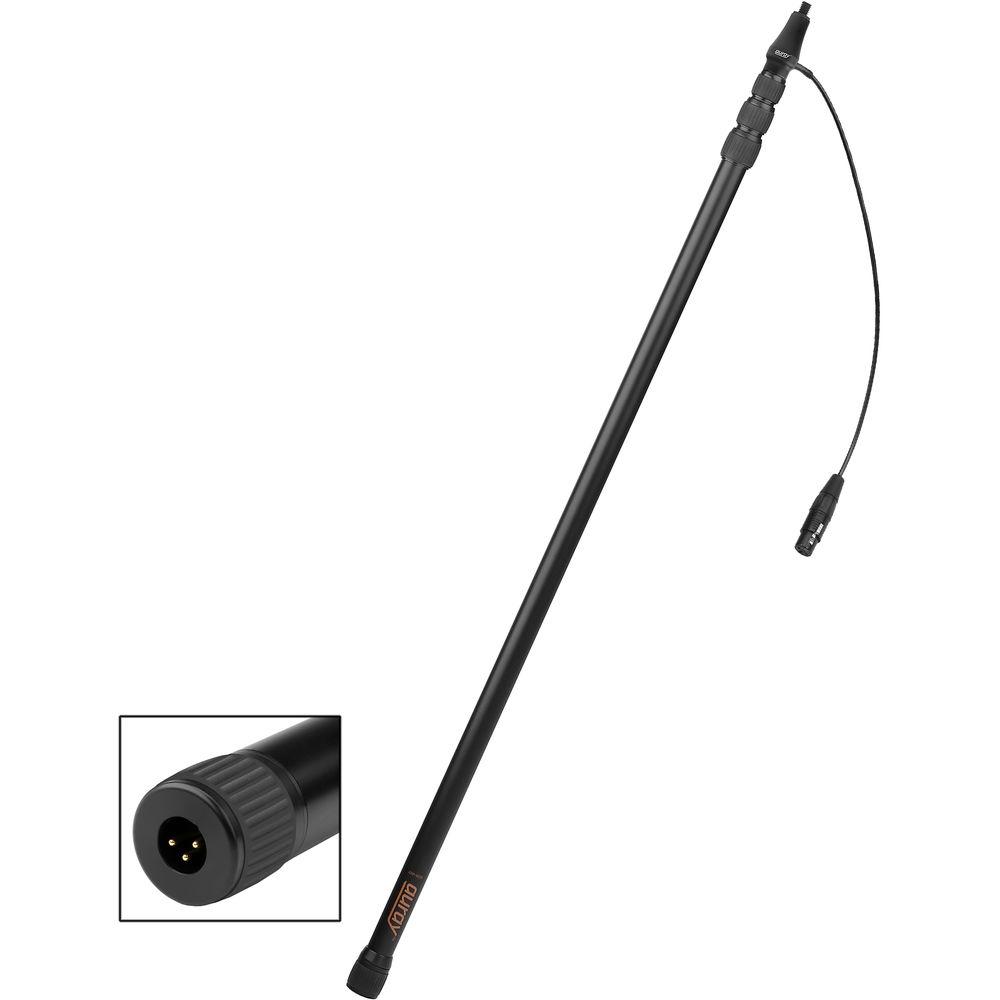 Auray ABP-412B Aluminum Telescoping Boom Pole with Integrated XLR Cable
