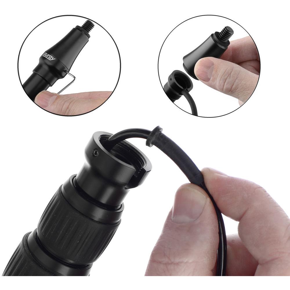 Auray ABP-412B Aluminum Telescoping Boom Pole with Integrated XLR Cable