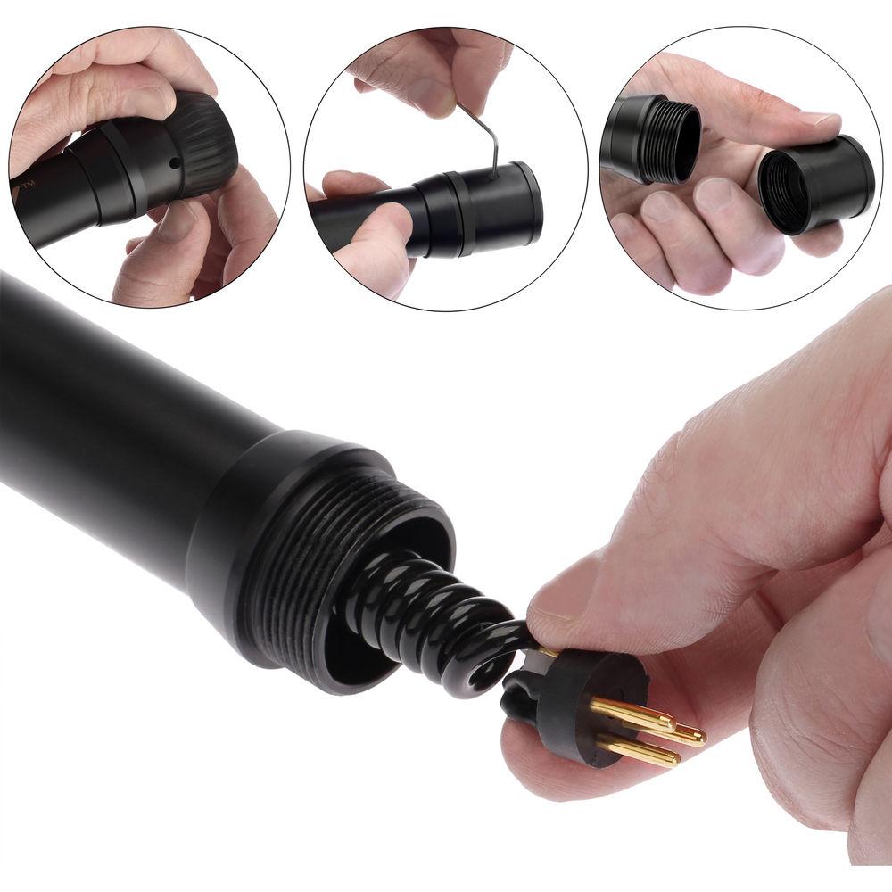 Auray ABP-412B Aluminum Telescoping Boom Pole with Integrated XLR Cable