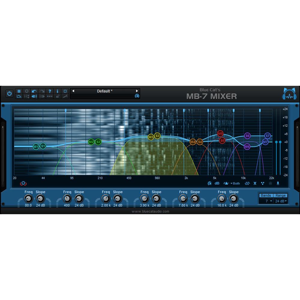 Blue Cat Audio MB-7 Mixer Multiband Mixing Console and VST AU Host Plug-In