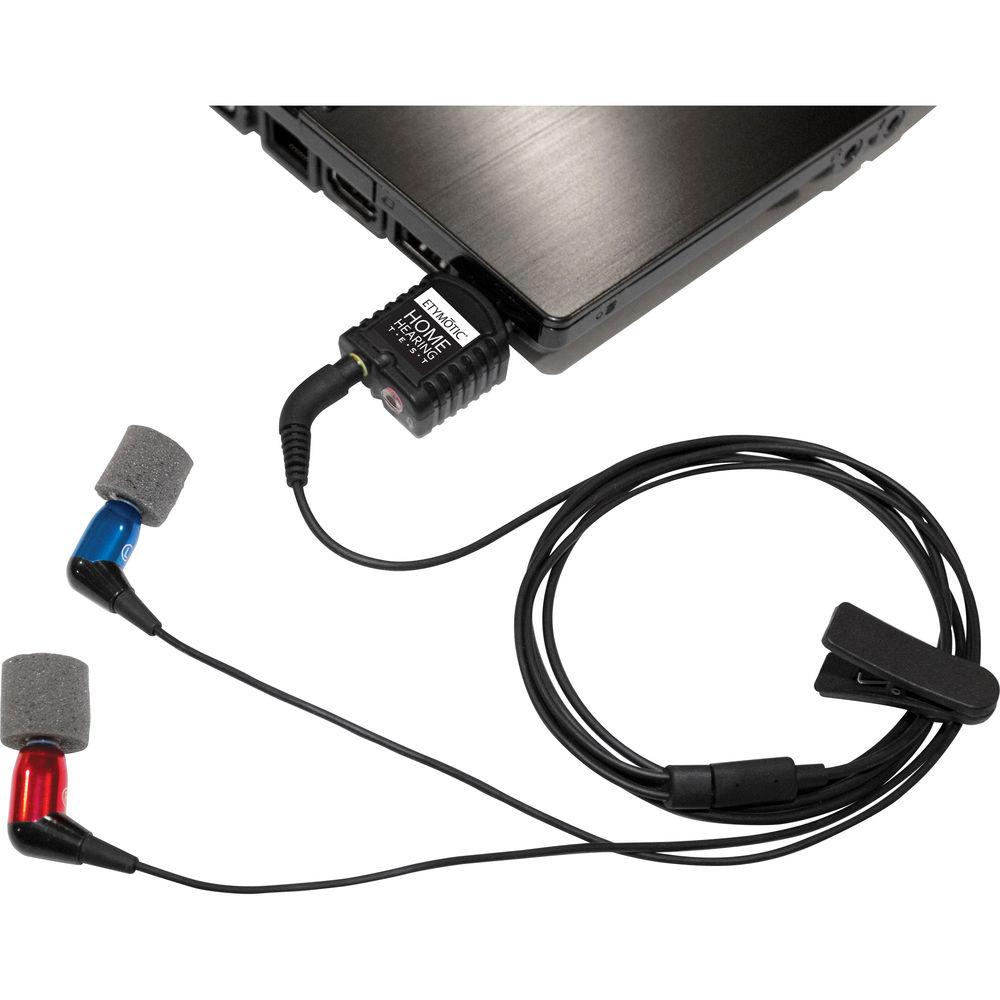 Etymotic Research Home Hearing Test Kit with Calibrated High-Definition Earphones