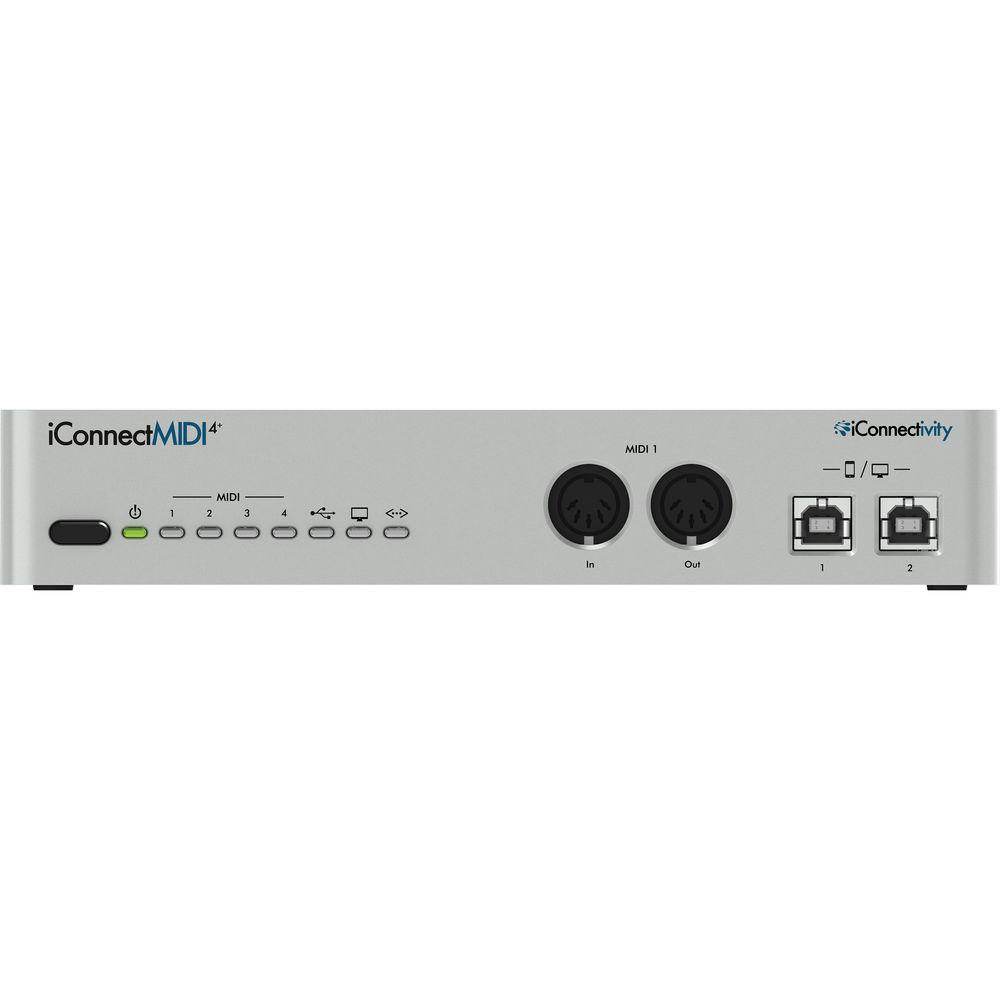 iConnectivity iConnectMIDI4 - 4-In 4-Out USB & Lightning iOS MIDI Interface with Ethernet Connectivity
