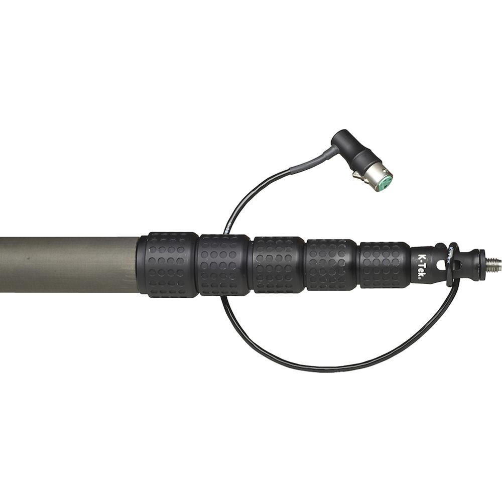 K-Tek Klassic Series Traveler Boompole with Coiled Cable & Side-Mounted XLR Base