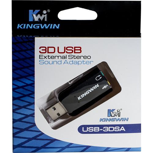 Kingwin 3D USB External Stereo Sound Adapter