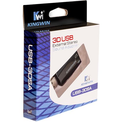Kingwin 3D USB External Stereo Sound Adapter