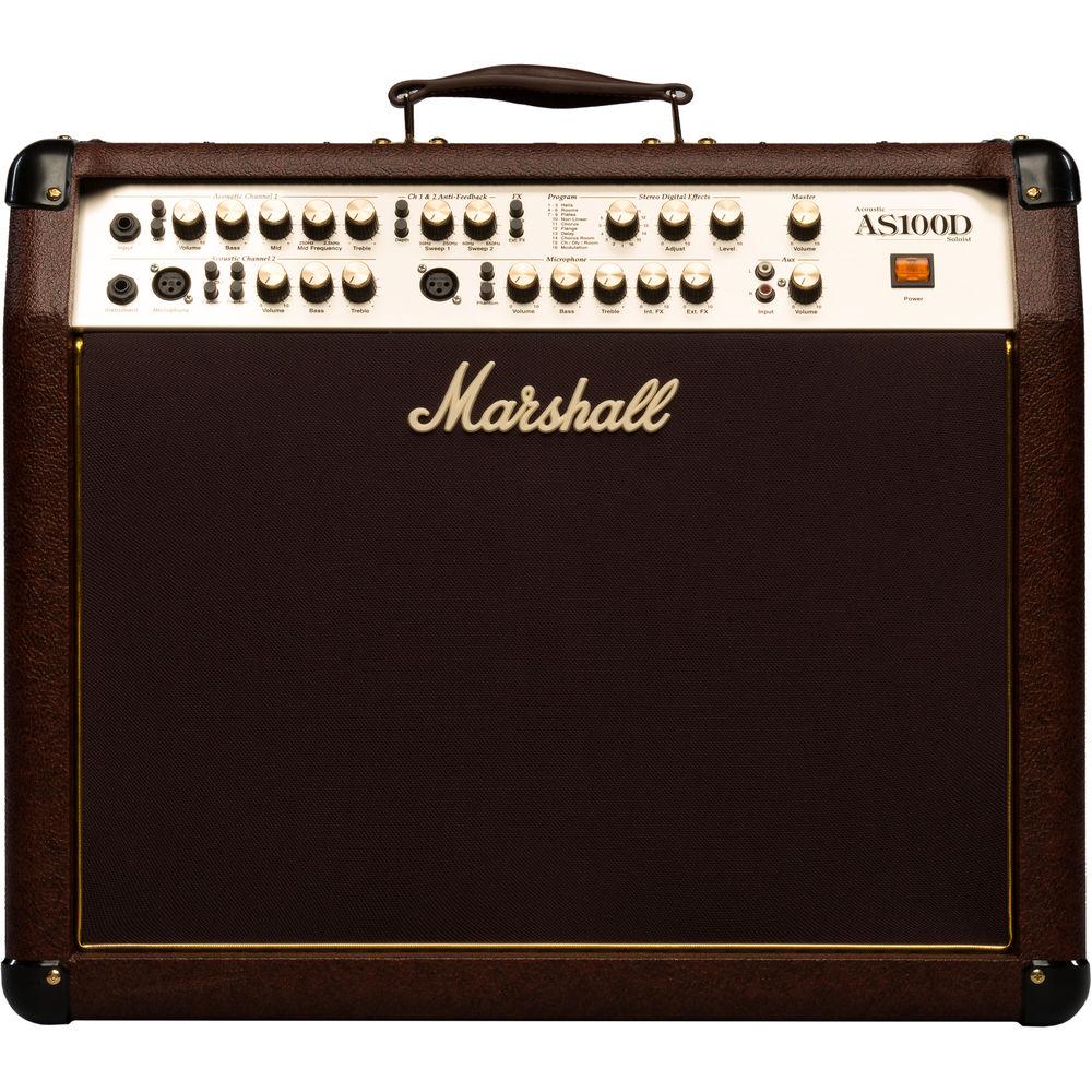 Marshall Amplification AS100D 100W 4-Channel 2x8 Acoustic Guitar Combo Amplifier with Digital Effects