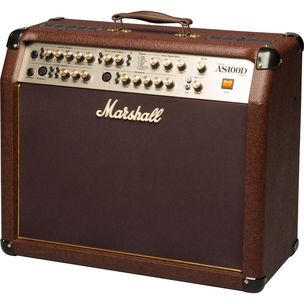 Marshall Amplification AS100D 100W 4-Channel 2x8 Acoustic Guitar Combo Amplifier with Digital Effects