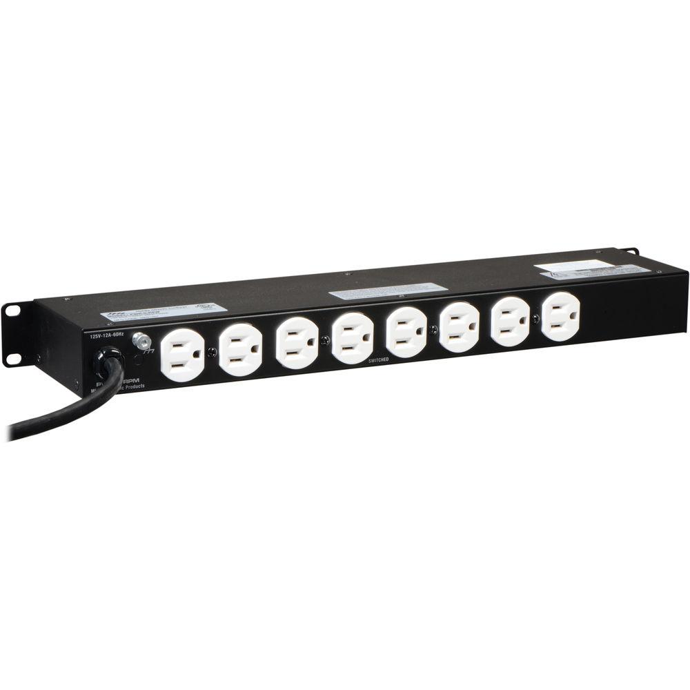 Middle Atlantic PWR-9-RPM Essex Rackmount Power Distribution w Surge Protection and Meter