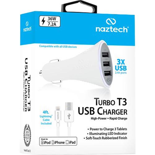 Naztech Turbo T3 USB Car Charger