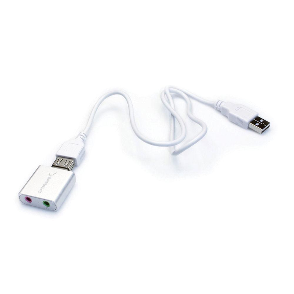 Sabrent AU-EMAC USB External Stereo Sound Adapter, Sabrent, AU-EMAC, USB, External, Stereo, Sound, Adapter
