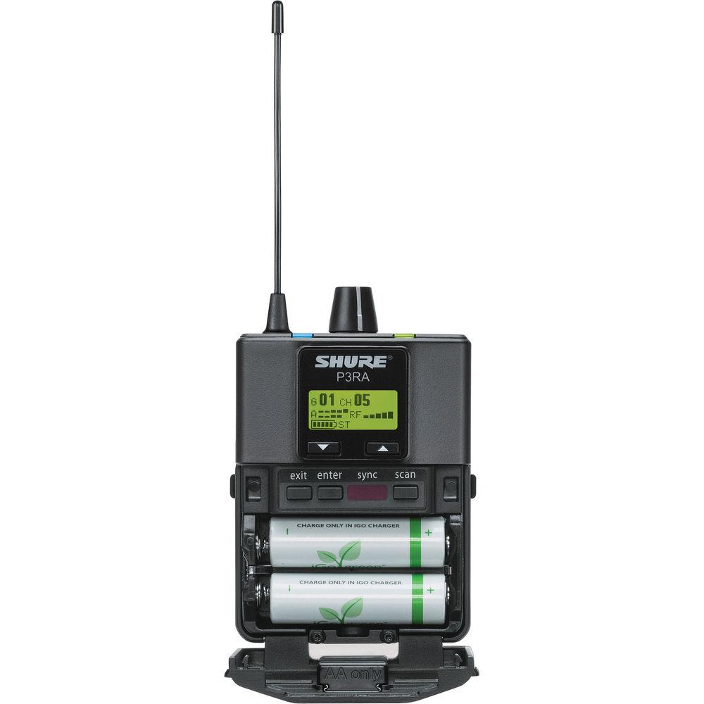 Shure P3RA Wireless Bodypack Receiver for PSM300 System