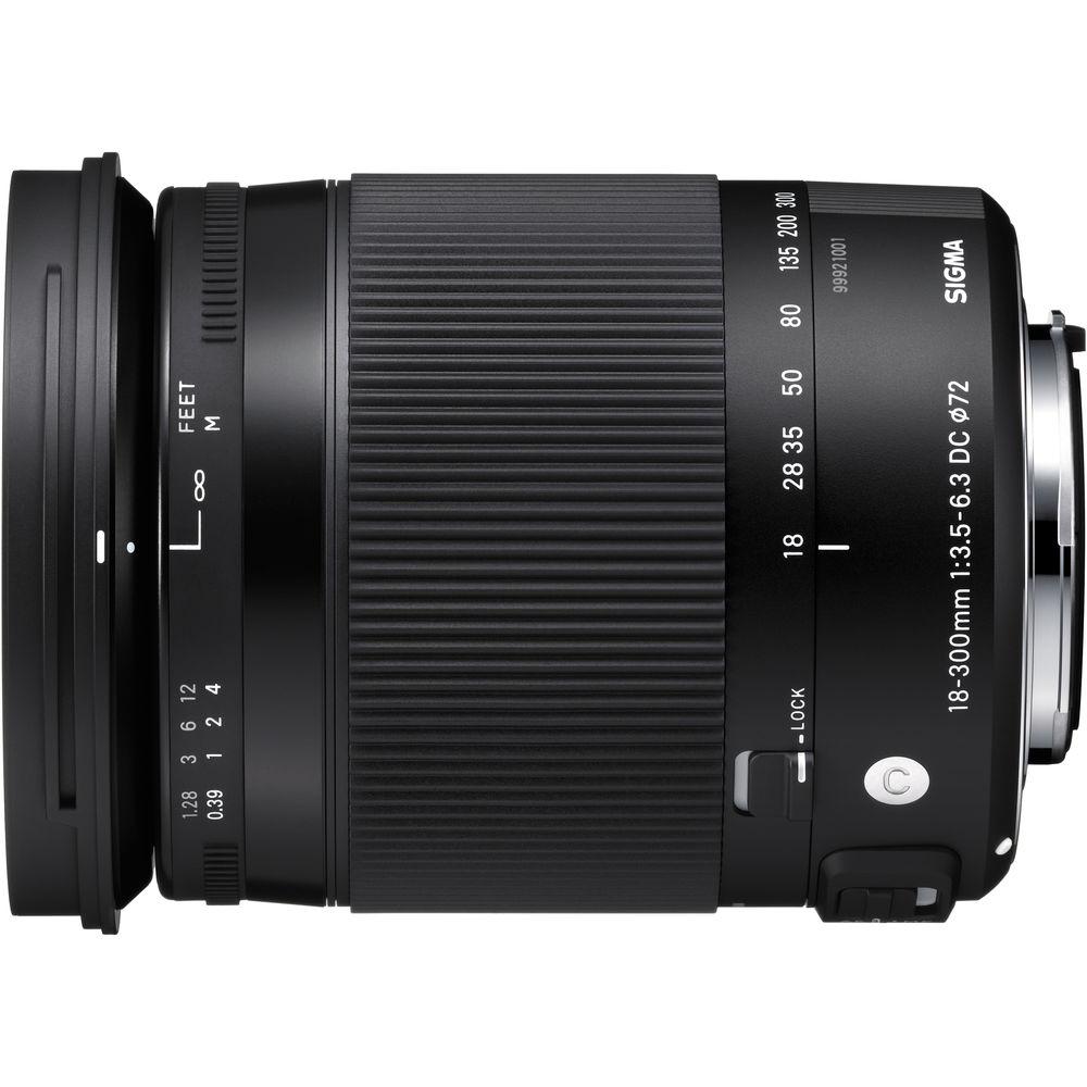 Sigma 18-300mm f 3.5-6.3 DC MACRO HSM Contemporary Lens for Pentax K
