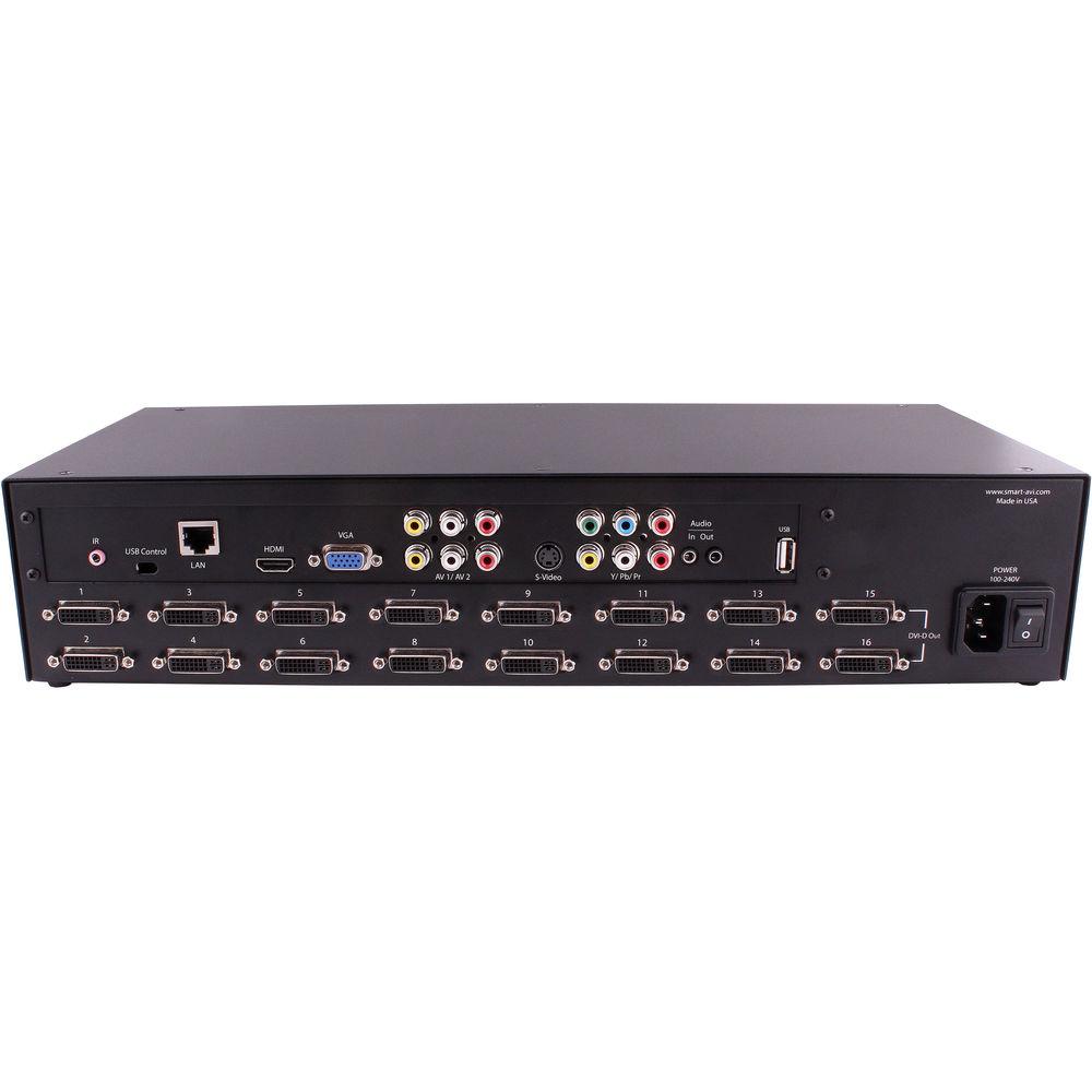 Smart-AVI EZWall-Pro 4 x 4 Multi-Format Video Wall Processor