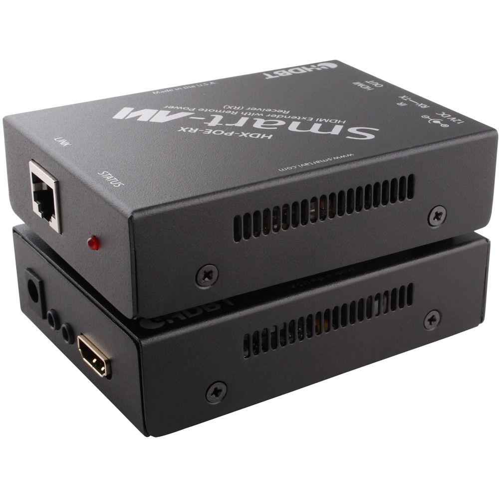 Smart-AVI HDX-POES HDMI, IR, and Power Extender over Single Cat-5e 6 Cable
